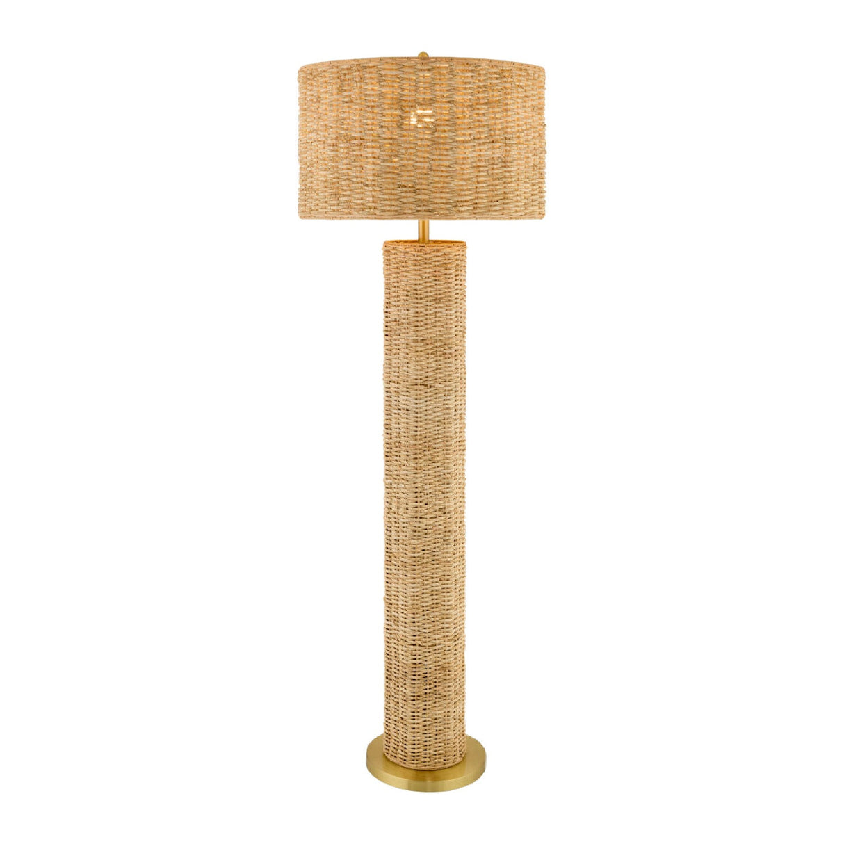 Modern European furniture - Woven Rattan Accent Floor Lamp - www.oroa.com