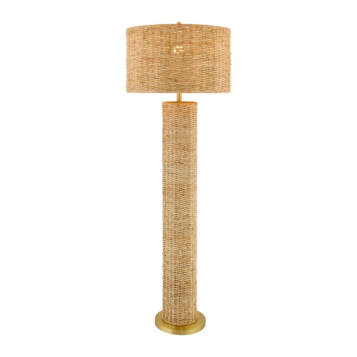 Modern European furniture - Woven Rattan Accent Floor Lamp - www.oroa.com