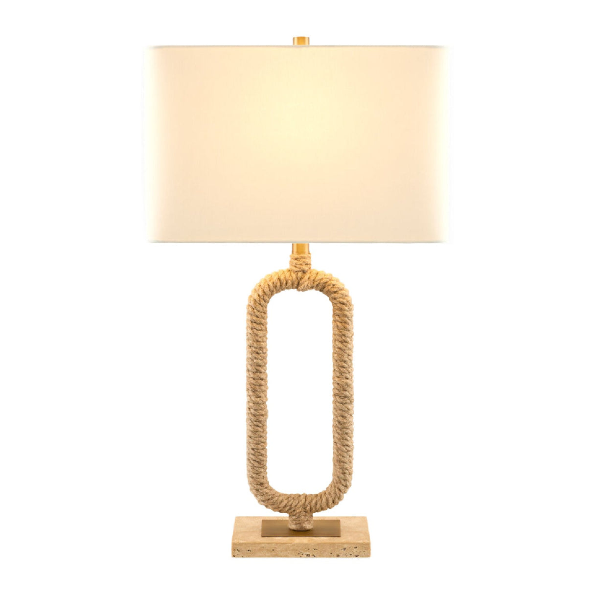 Modern European furniture - Natural Hemp Wrapped Table Lamp - www.oroa.com