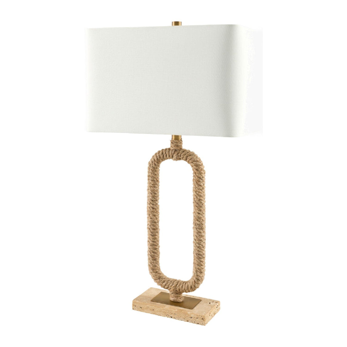 Modern European furniture - Natural Hemp Wrapped Table Lamp - www.oroa.com