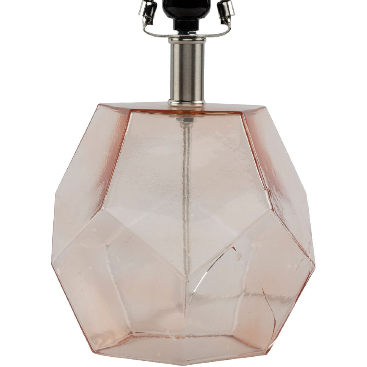 Modern European furniture - Clear Pink Glass Table Lamp - www.oroa.com