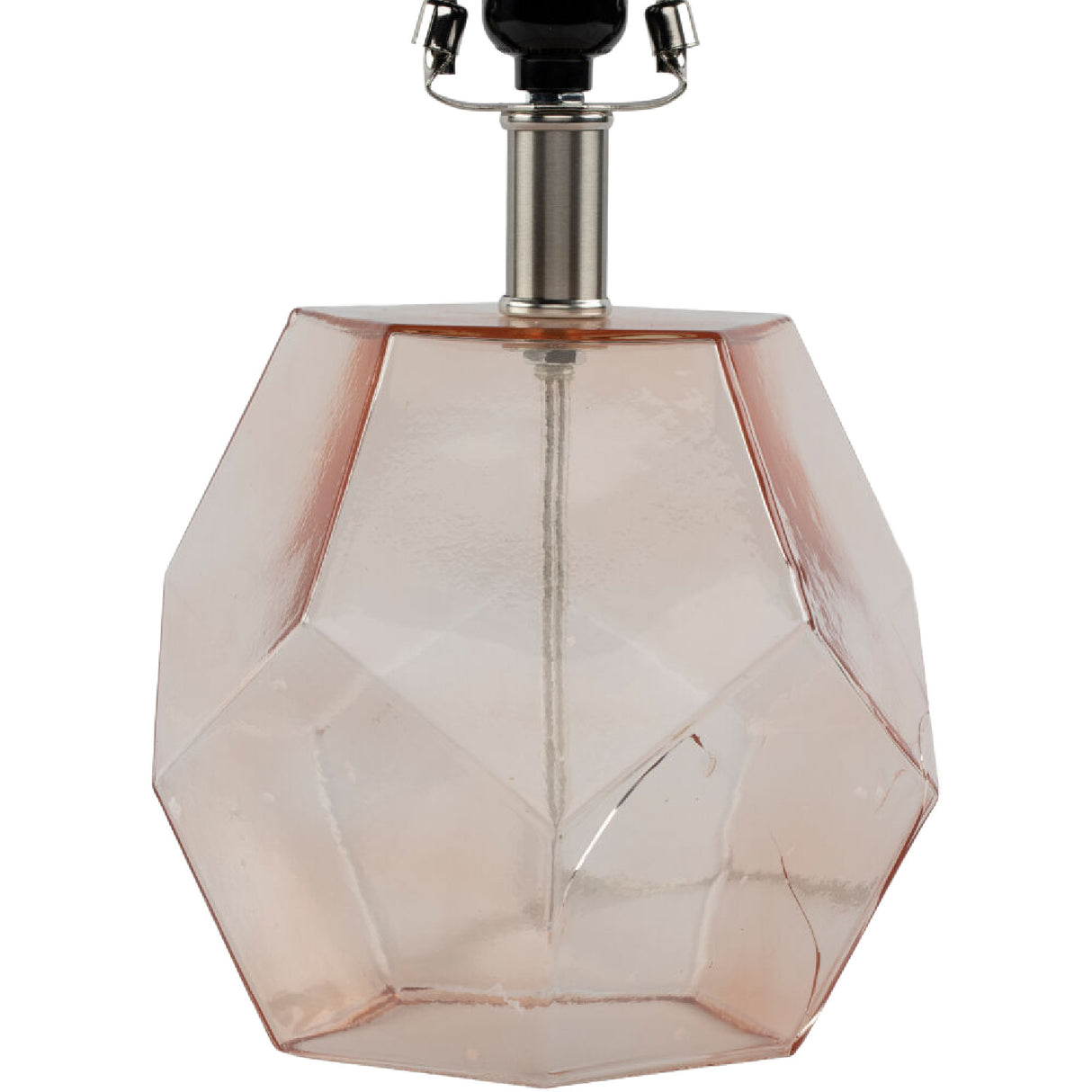 Modern European furniture - Clear Pink Glass Table Lamp - www.oroa.com | Oroa.com