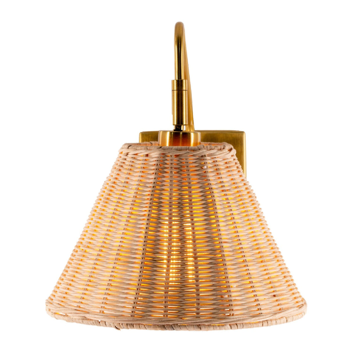 Modern European furniture - Natural Rattan Wall Lamp - www.oroa.com