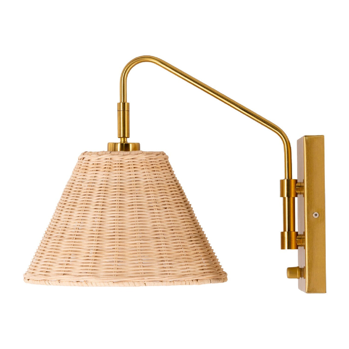 Modern European furniture - Natural Rattan Wall Lamp - www.oroa.com