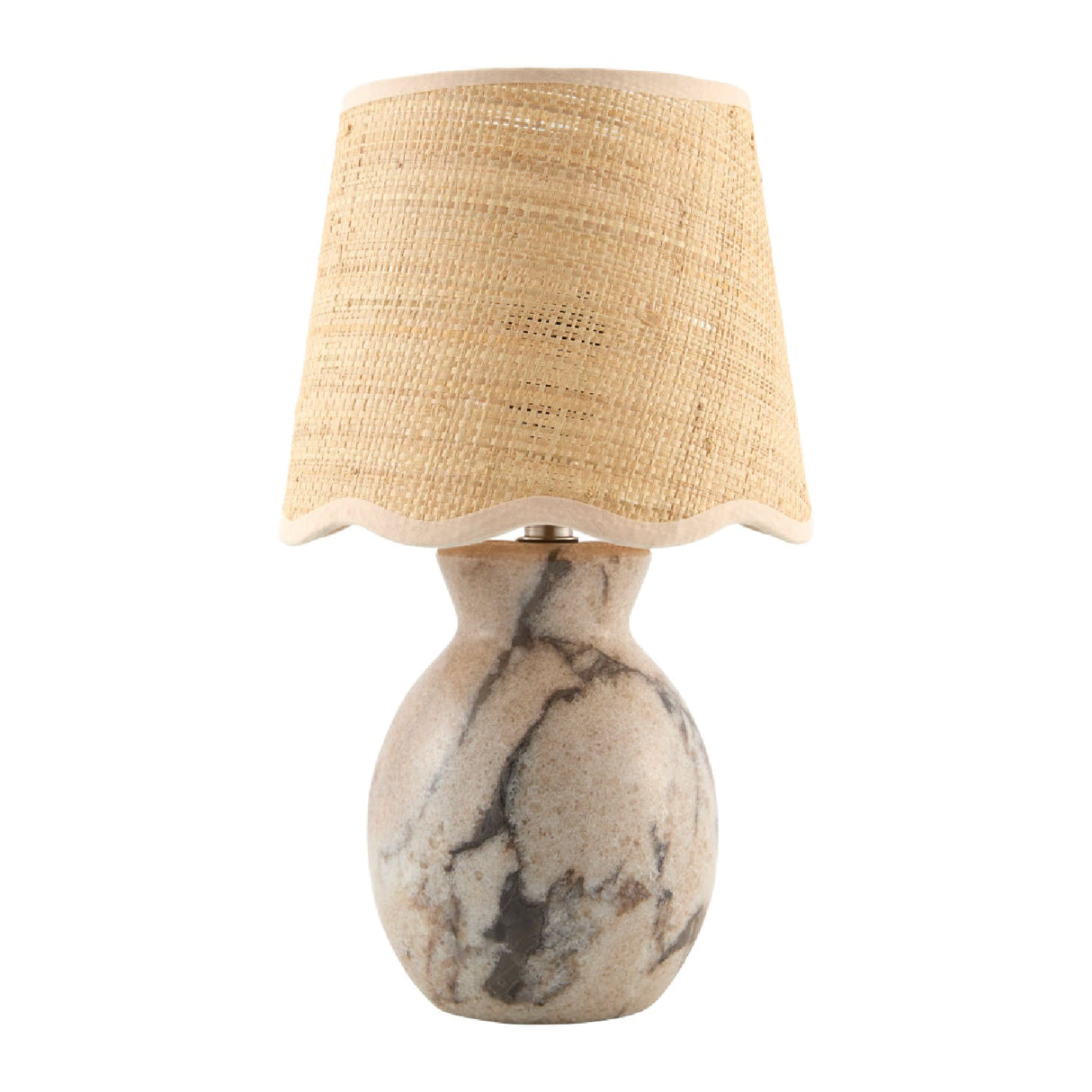 Modern European furniture - Natural Brown Marble Table Lamp - www.oroa.com