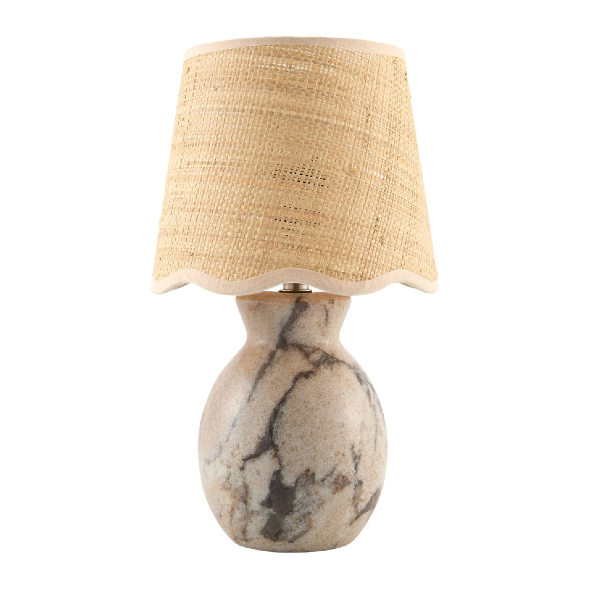 Modern European furniture - Natural Brown Marble Table Lamp - www.oroa.com