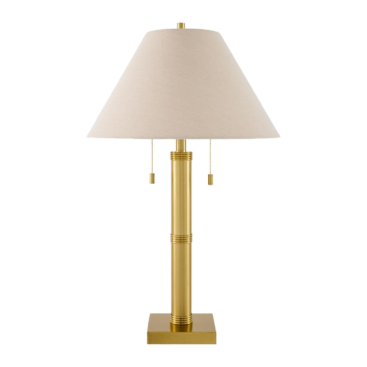 Modern European furniture - Taupe Linen Accent Table Lamp - www.oroa.com