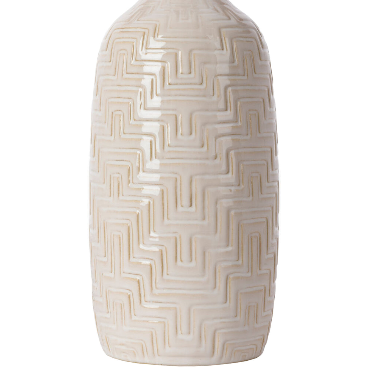 Glazed White Ceramic Table Lamp | Oroa.com