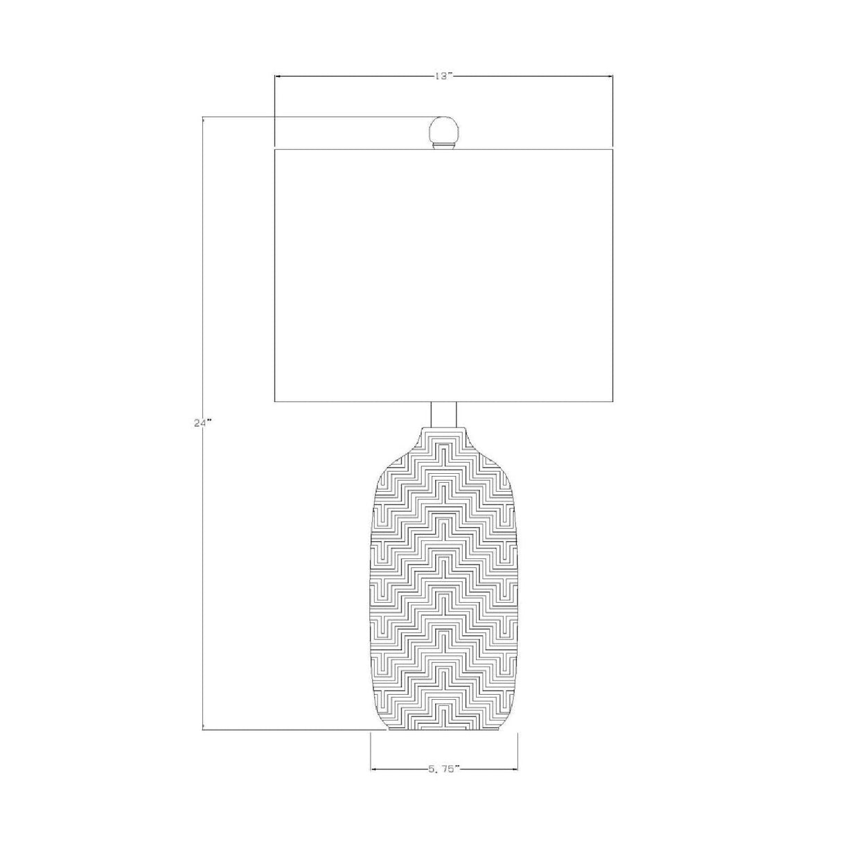 Modern European furniture - Glazed White Ceramic Table Lamp - www.oroa.com
