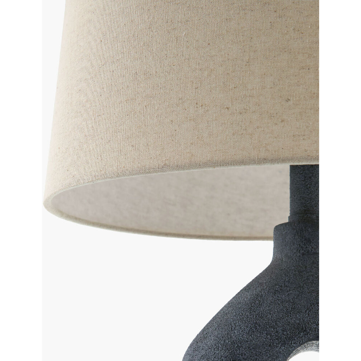 Modern European furniture - Black Sculptured Base Table Lamp - www.oroa.com