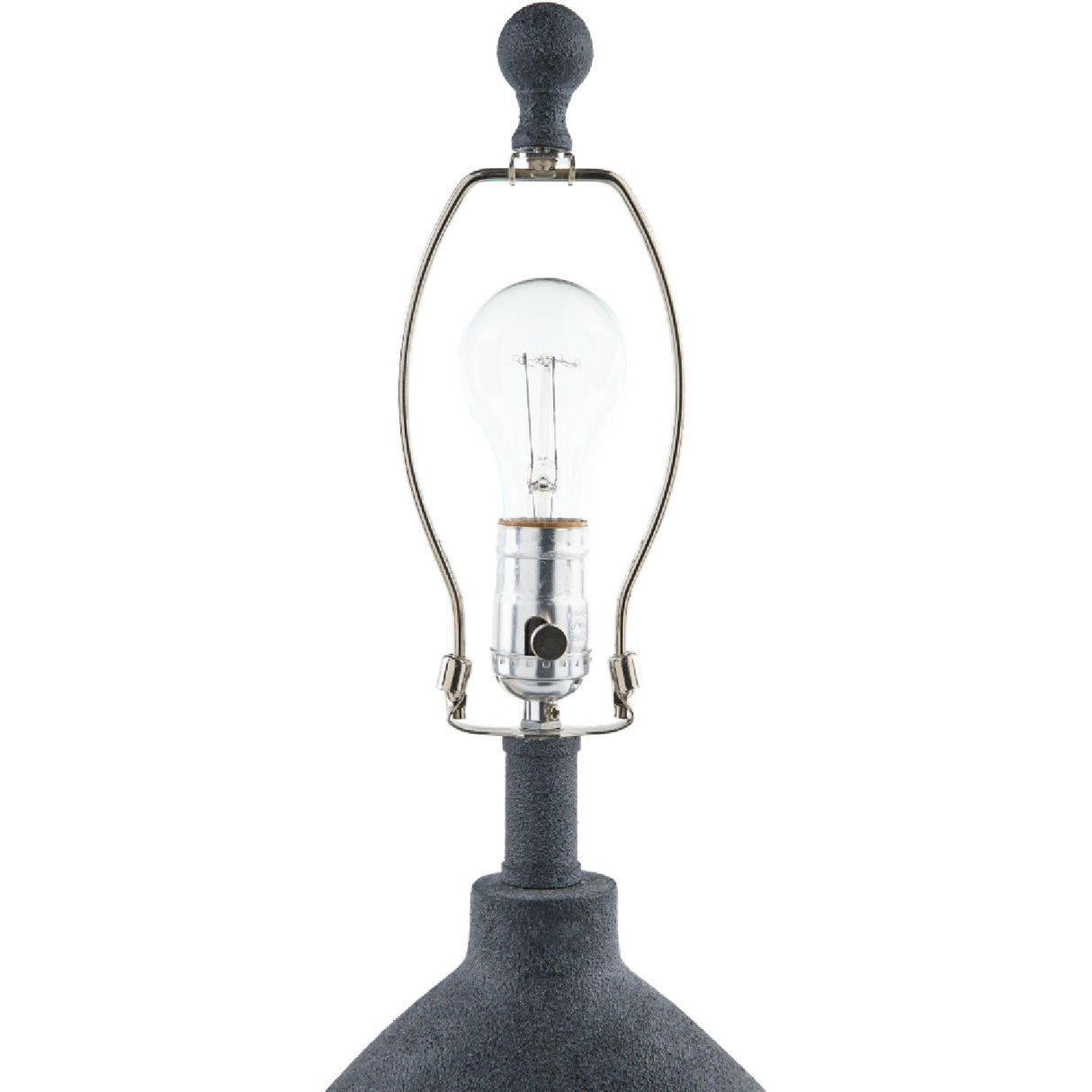 Modern European furniture - Black Sculptured Base Table Lamp - www.oroa.com