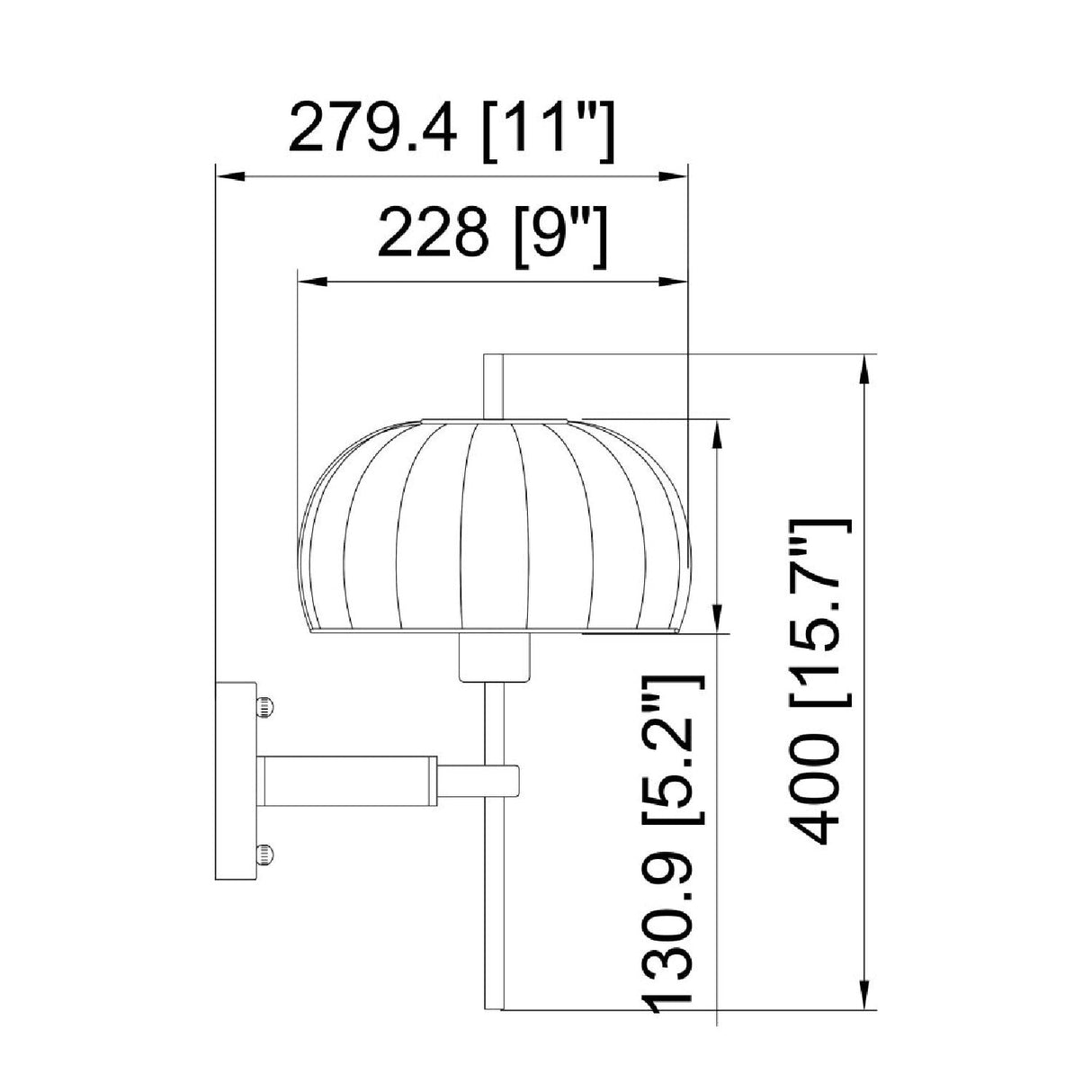 Modern European furniture - White Cotton Accent Wall Lamp - www.oroa.com