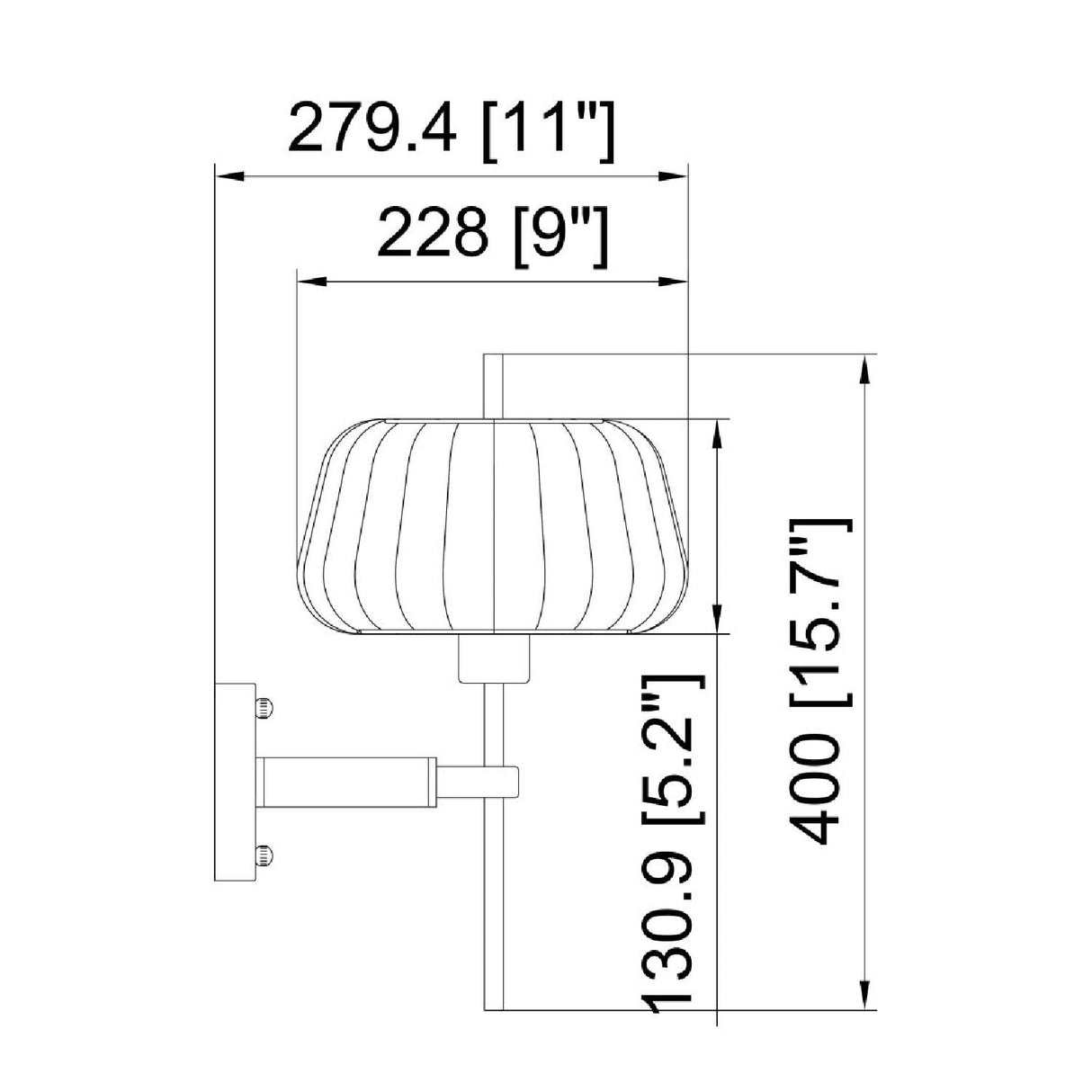 Modern European furniture - White Cotton Accent Wall Lamp - www.oroa.com
