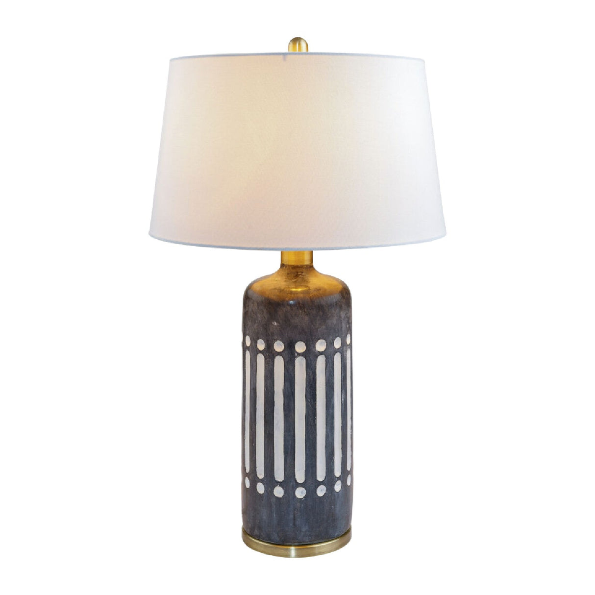 Modern European furniture - Gray Cement Accent Table Lamp - www.oroa.com