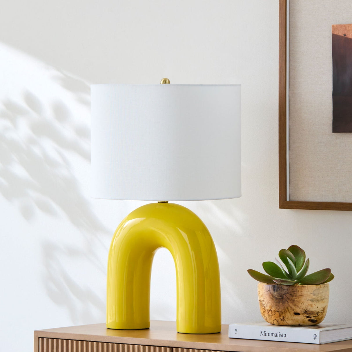 Modern European furniture - Arched Ceramic Accent Table Lamp - www.oroa.com