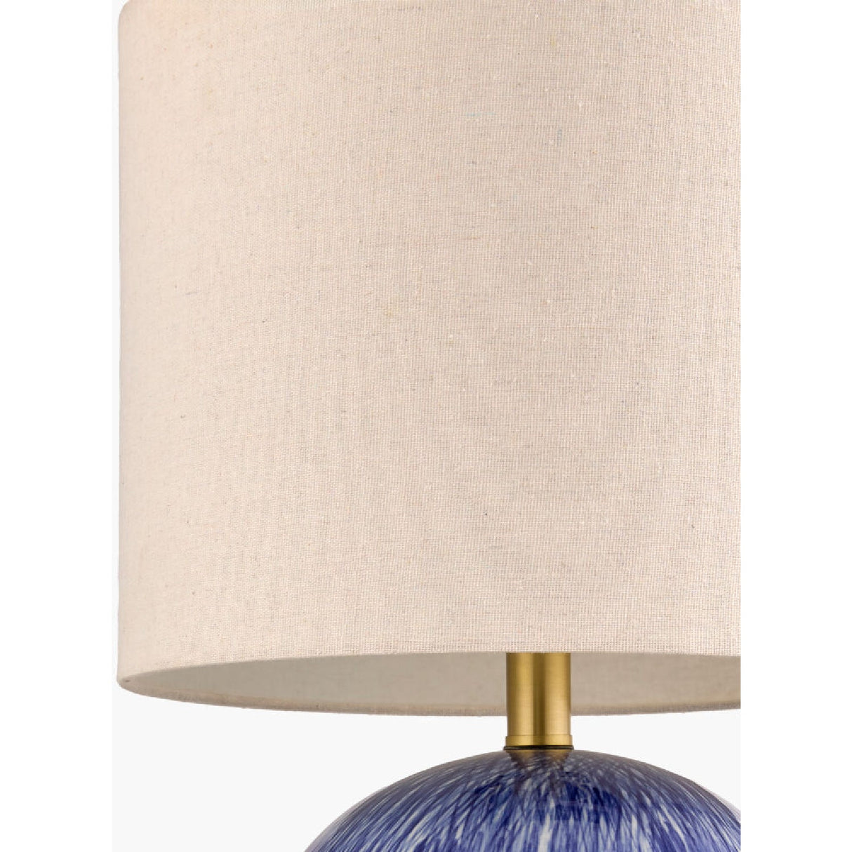 Modern European furniture - Glazed Blue Ceramic Table Lamp - www.oroa.com
