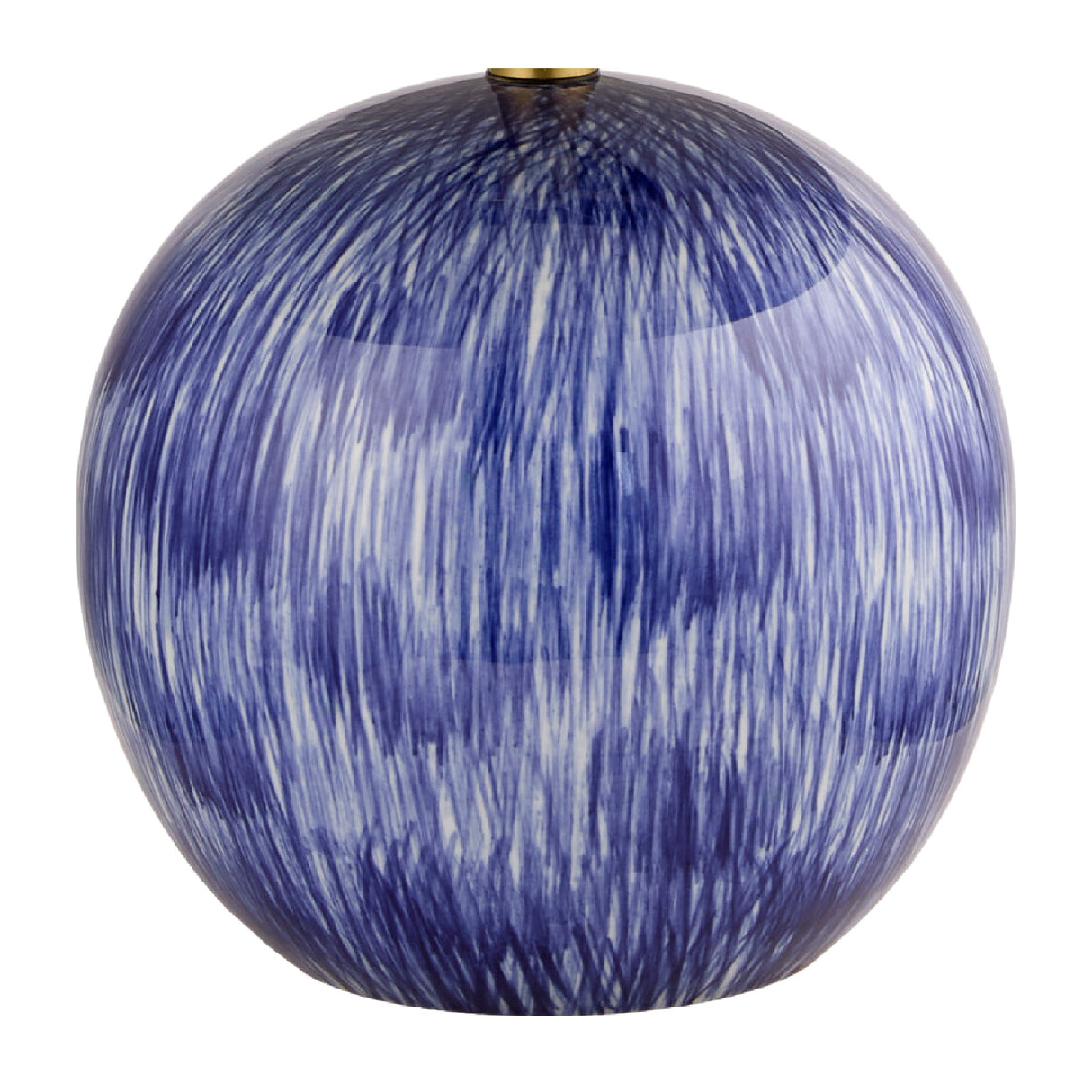 Modern European furniture - Glazed Blue Ceramic Table Lamp - www.oroa.com