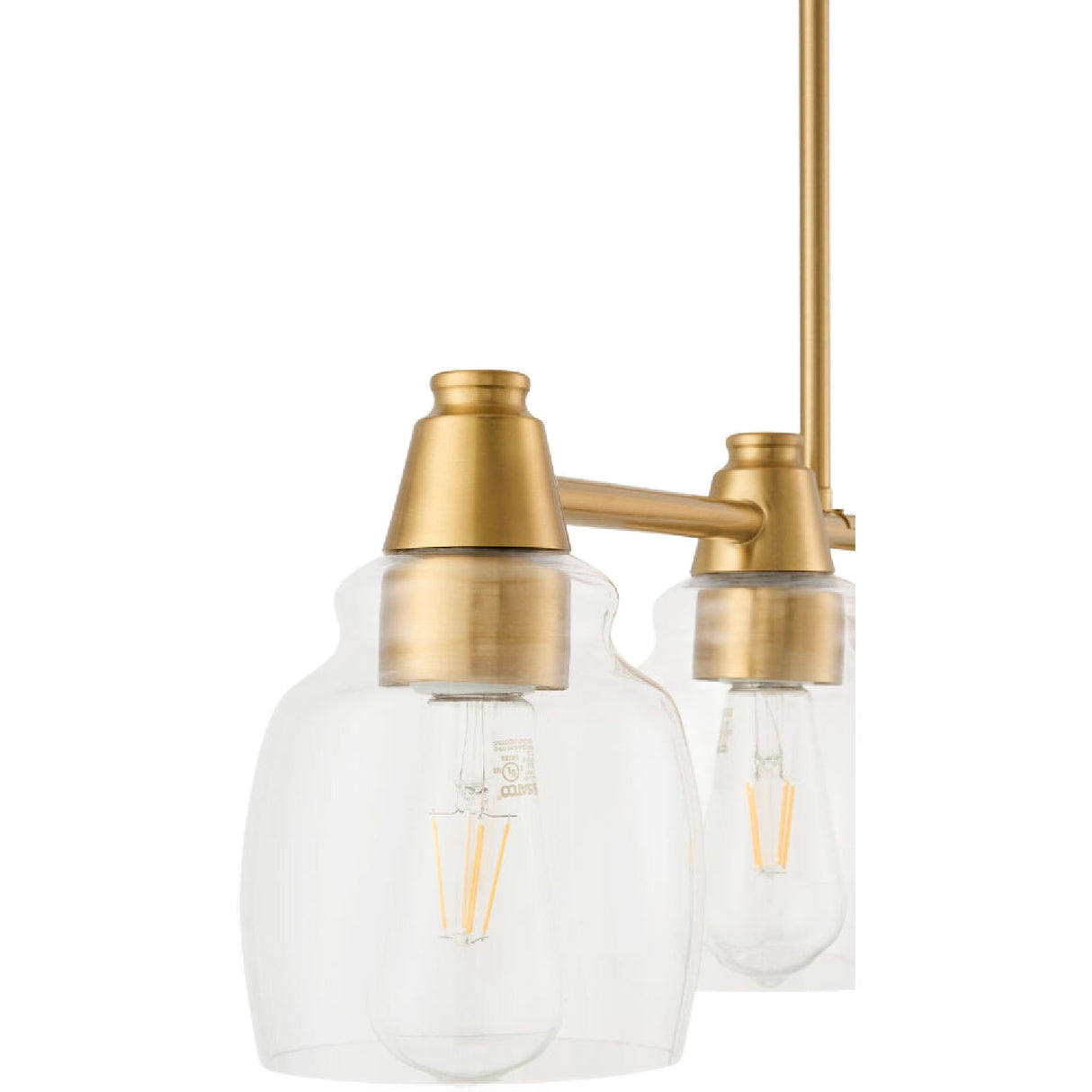 Modern European furniture - 4-Light Glass Linear Chandelier - www.oroa.com