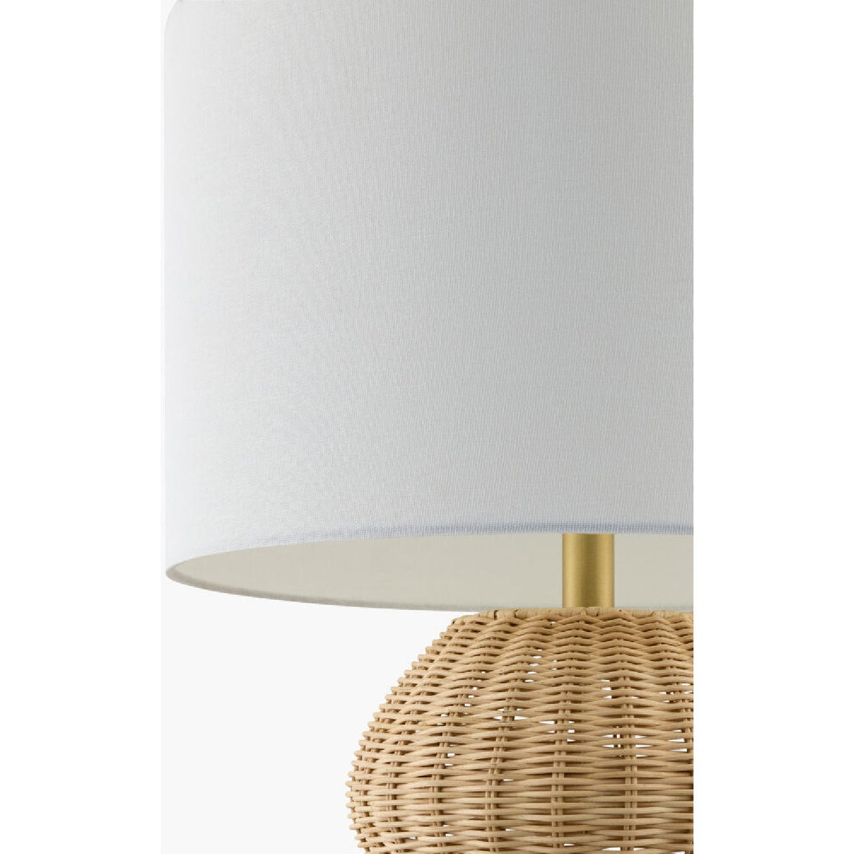 Modern European furniture - Wavy Rattan Base Table Lamp - www.oroa.com