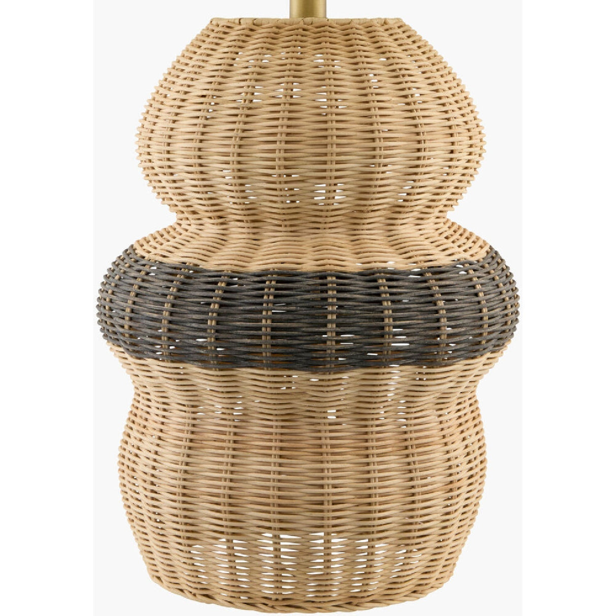 Modern European furniture - Wavy Rattan Base Table Lamp - www.oroa.com