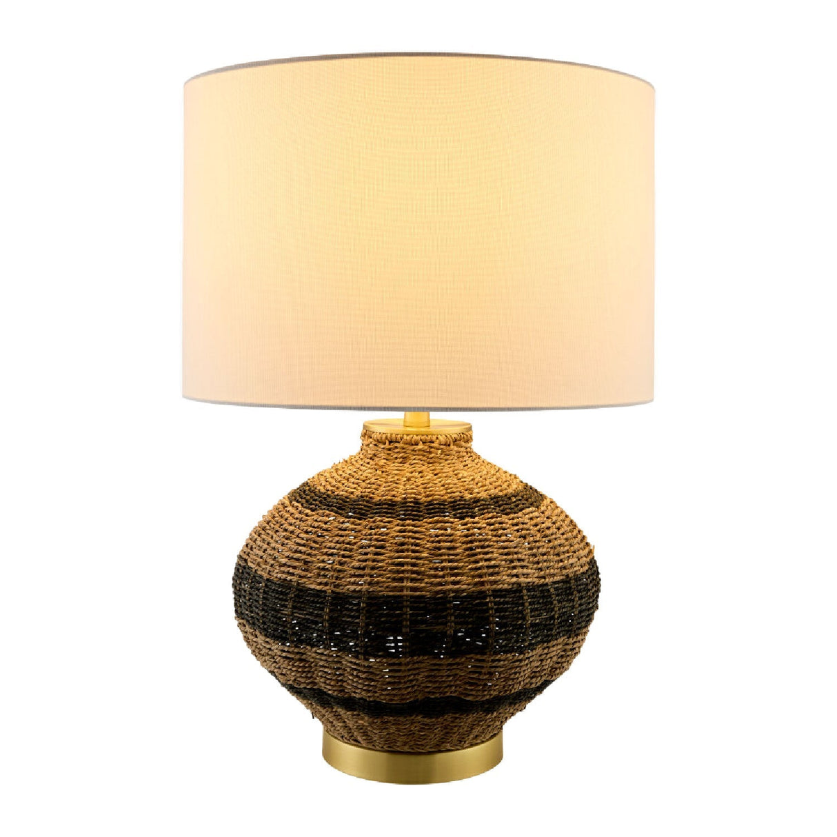 Modern European furniture - Natural Rattan Base Table Lamp - www.oroa.com