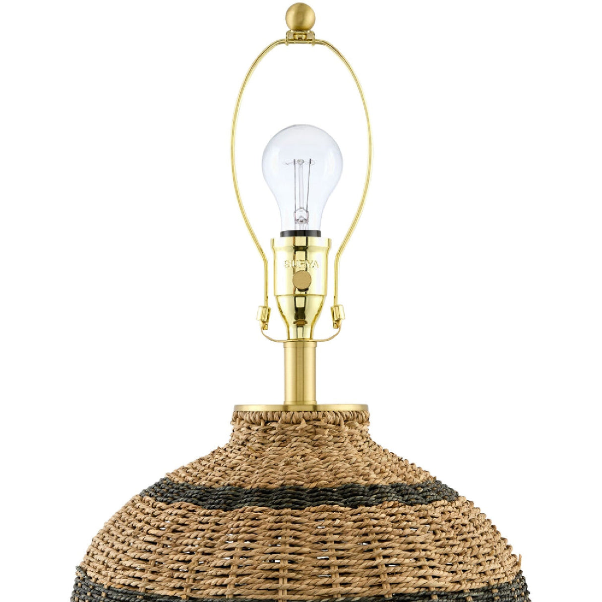 Modern European furniture - Natural Rattan Base Table Lamp - www.oroa.com