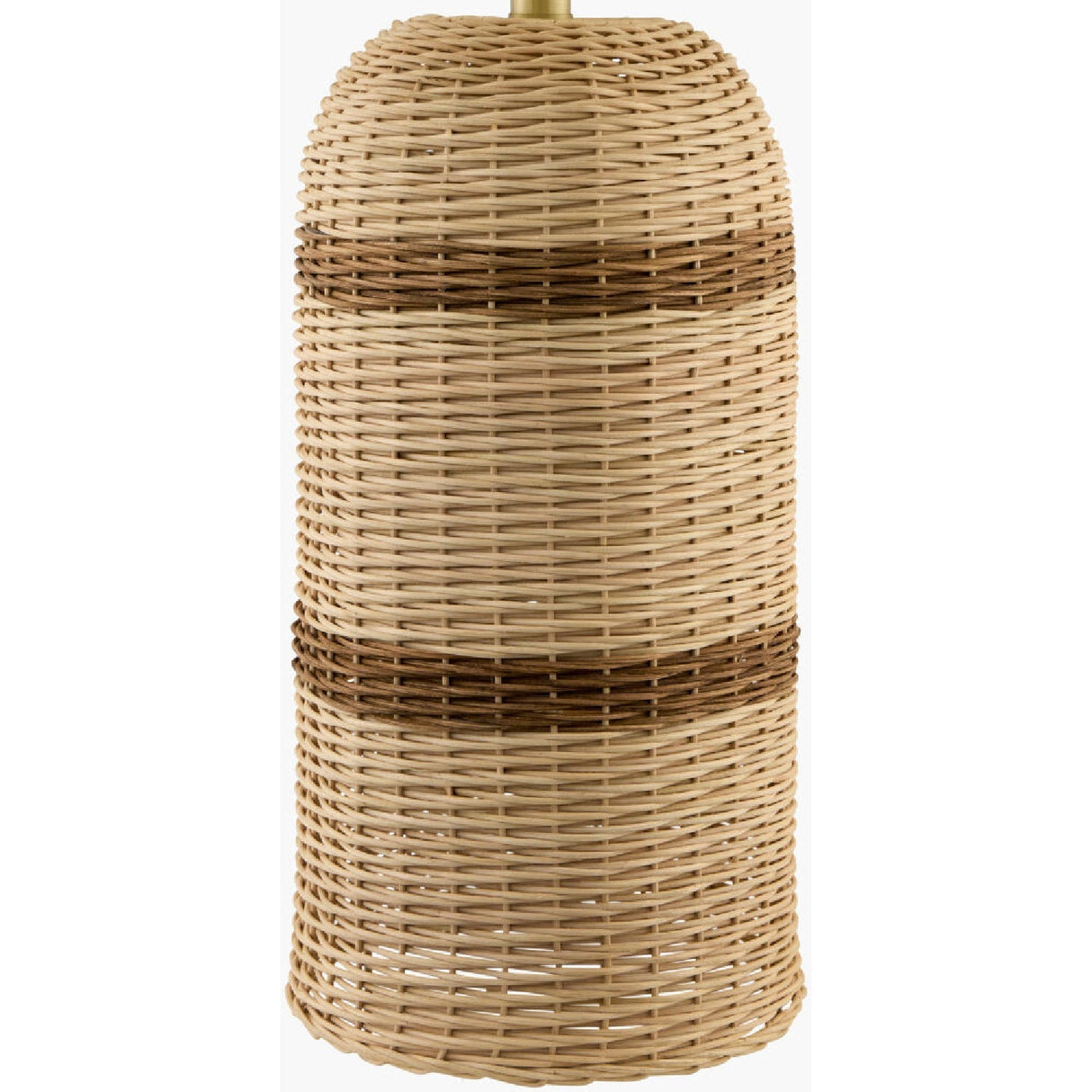 Modern European furniture - Beige Lined Rattan Table Lamp - www.oroa.com