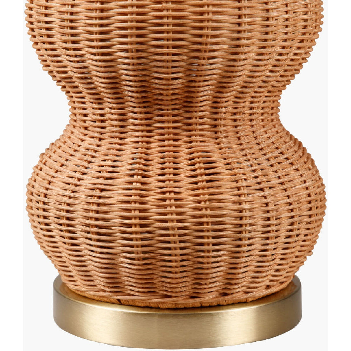 Modern European furniture - Wavy Rattan Linen Table Lamp - www.oroa.com