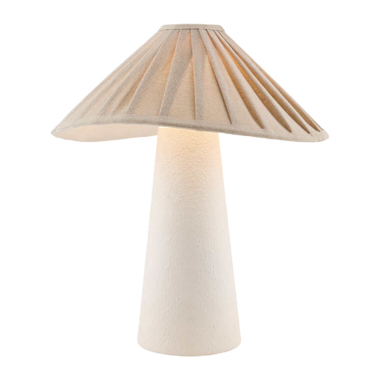 White Minimalist Accent Table Lamp | Oroa.com