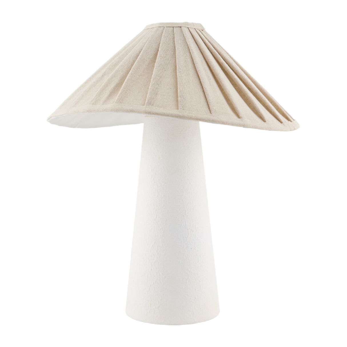 White Minimalist Accent Table Lamp | Oroa.com