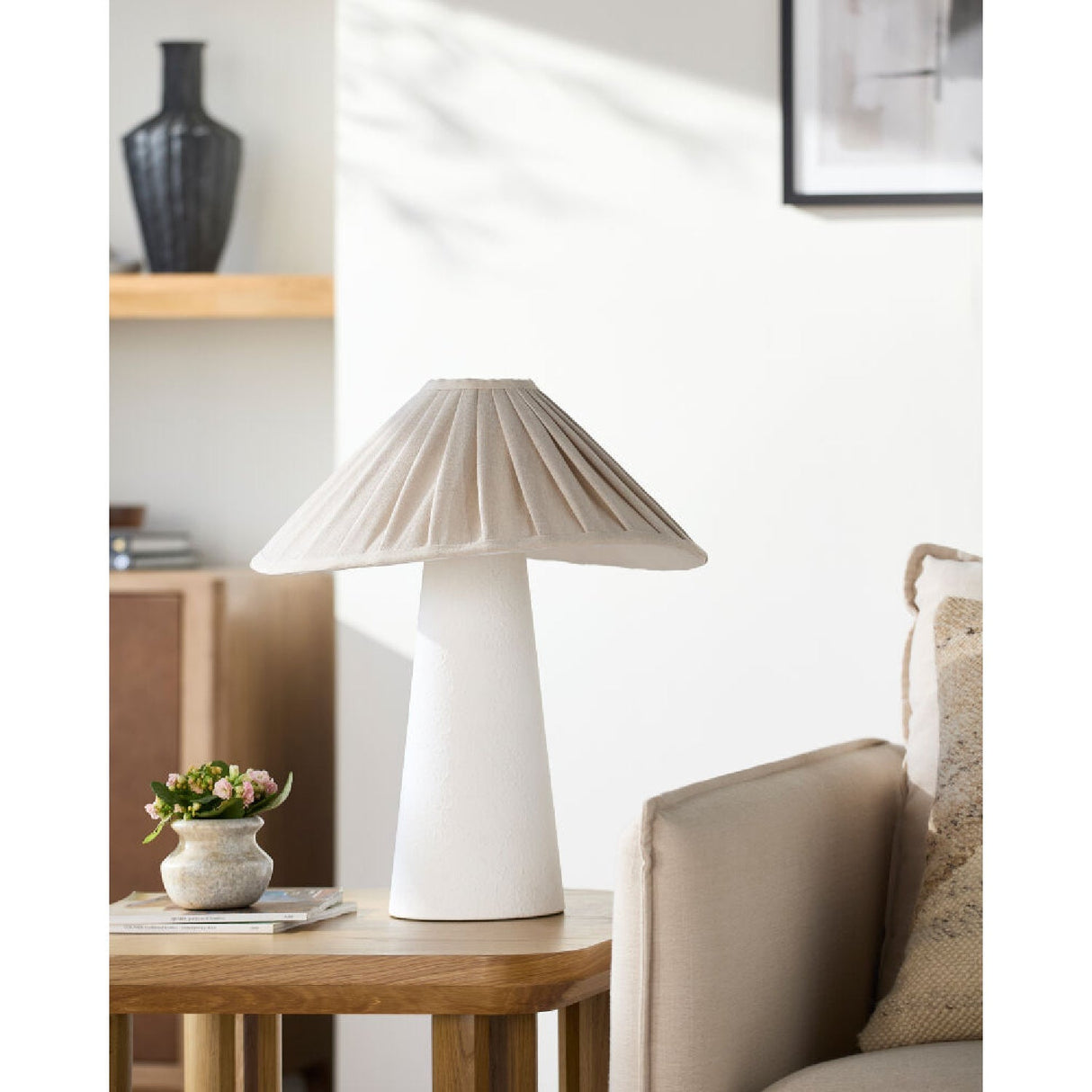 Modern European furniture - White Minimalist Accent Table Lamp - www.oroa.com