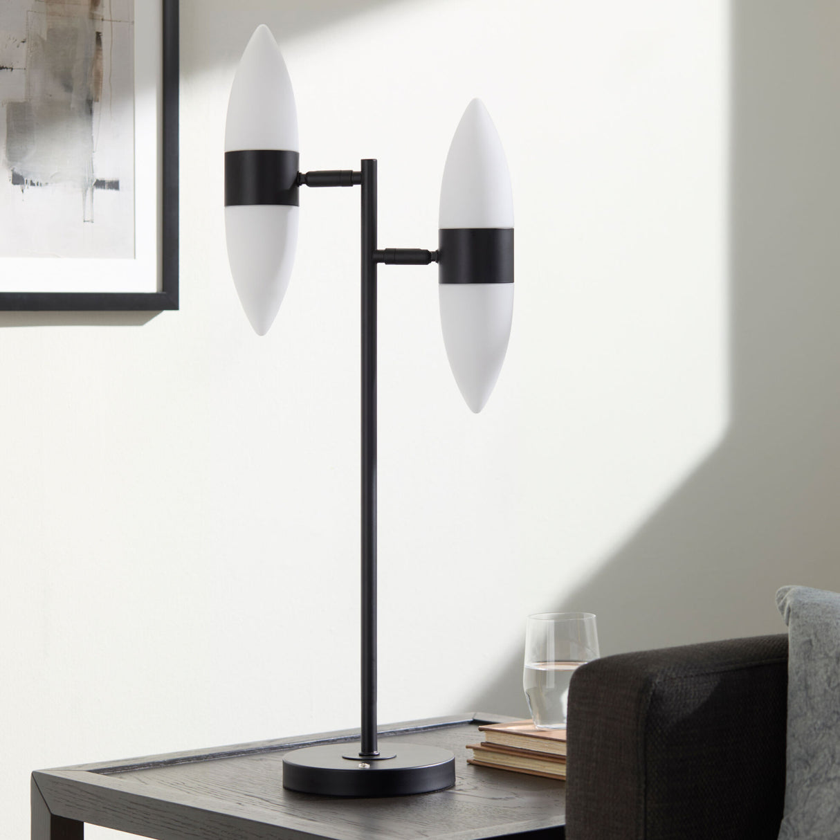 Modern European furniture - Modern Dual Light Table Lamp - www.oroa.com