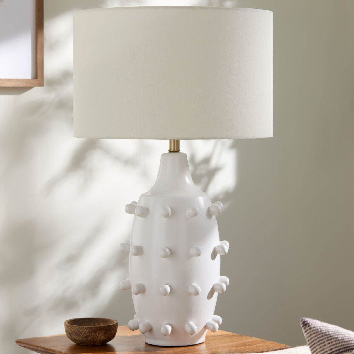 Modern European furniture - Embellished Ceramic Accent Table Lamp - www.oroa.com