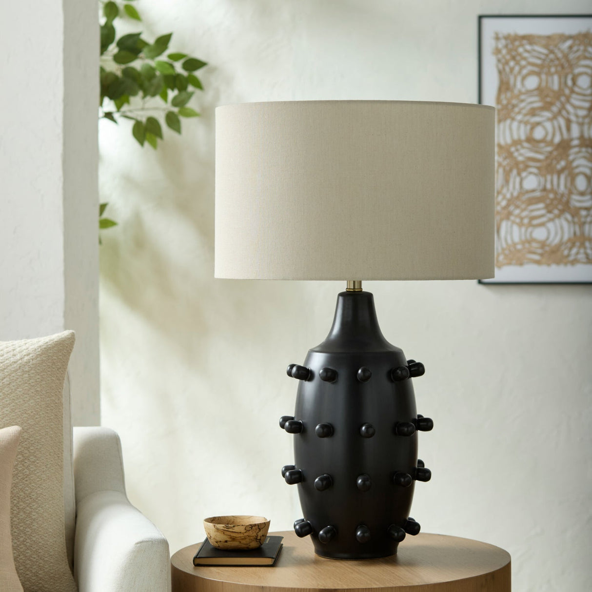 Modern European furniture - Embellished Ceramic Accent Table Lamp - www.oroa.com