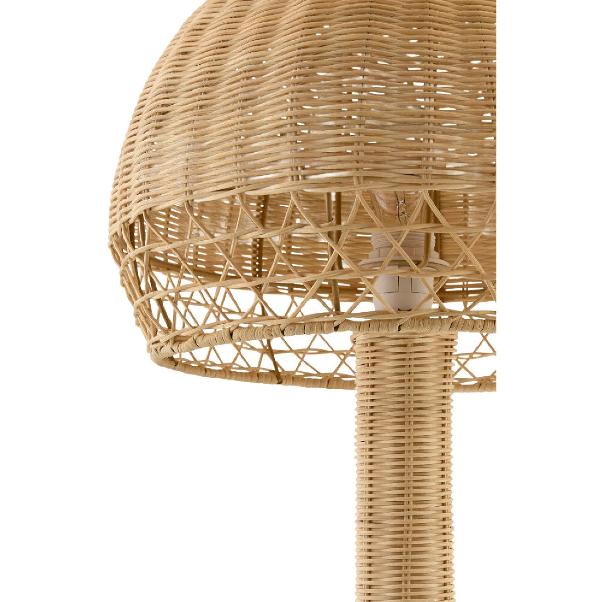 Modern European furniture - Dome Natural Rattan Table Lamp - www.oroa.com
