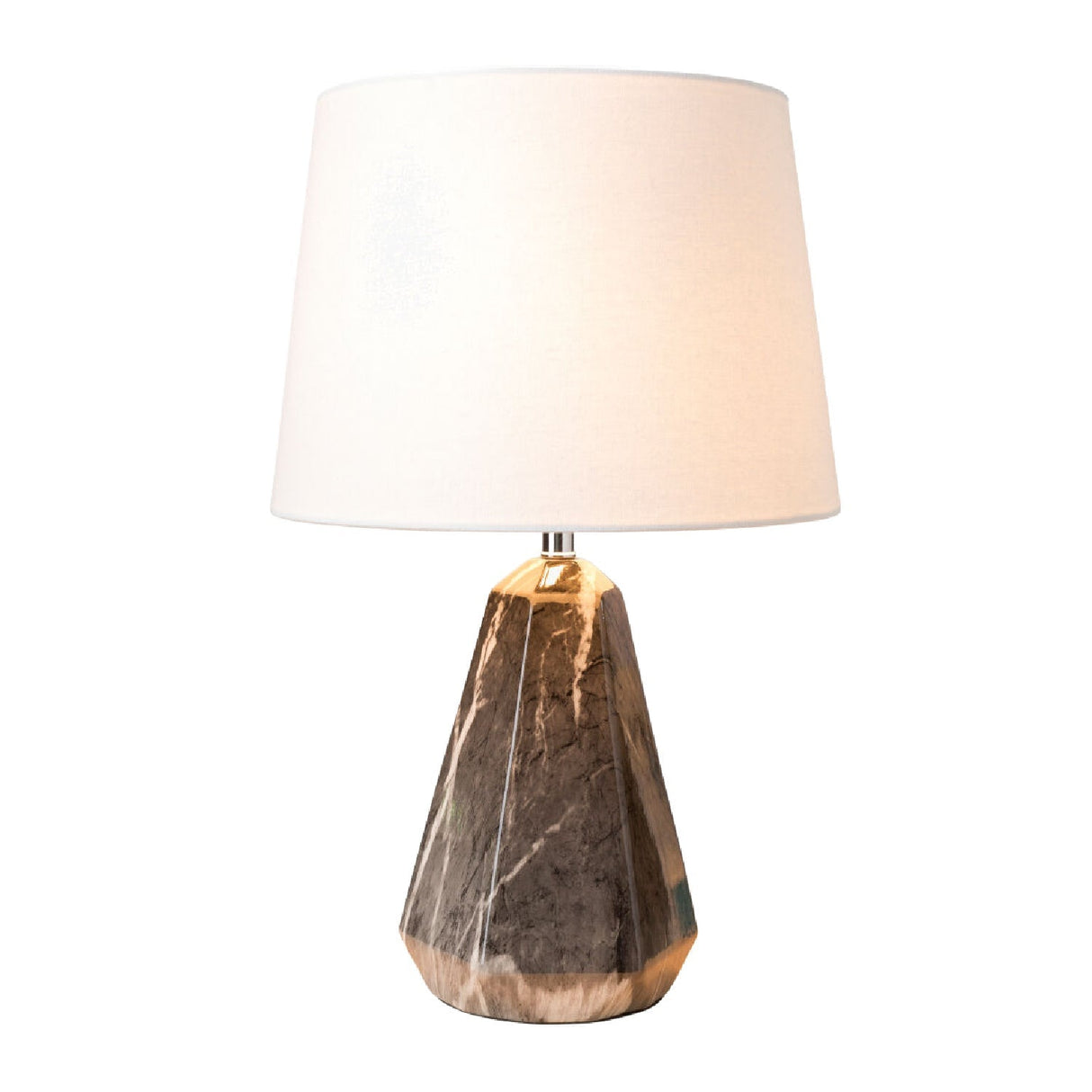 Modern European furniture - Marbled Black Accent Table Lamp - www.oroa.com