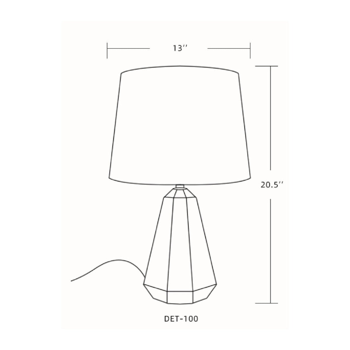 Modern European furniture - Marbled Black Accent Table Lamp - www.oroa.com