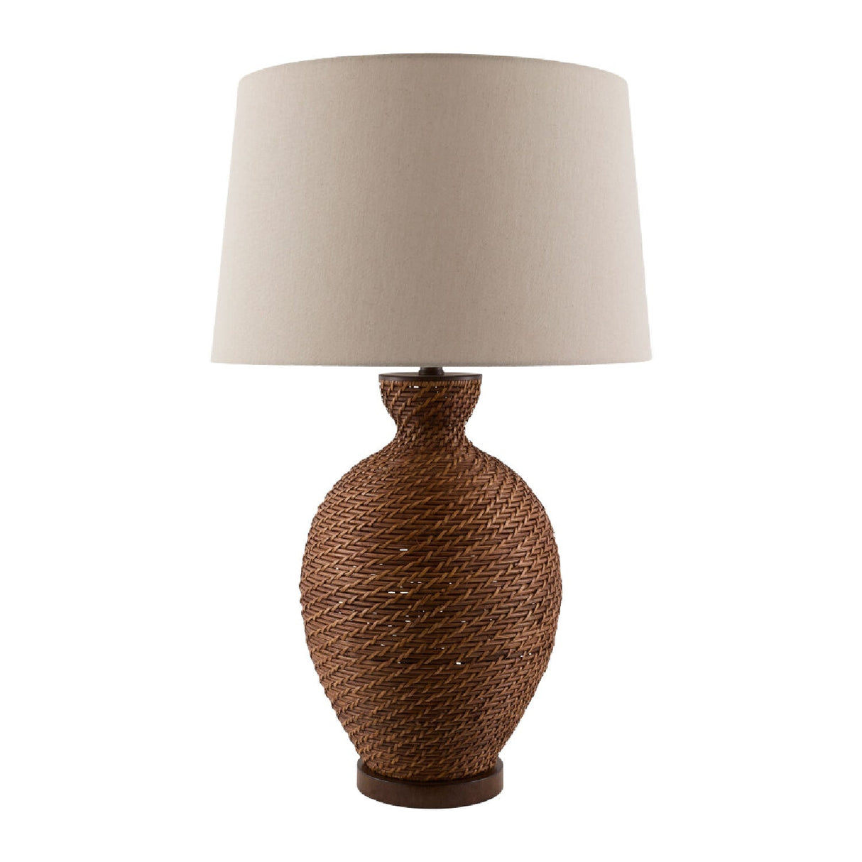 Modern European furniture - Painted Rattan Accent Table Lamp - www.oroa.com