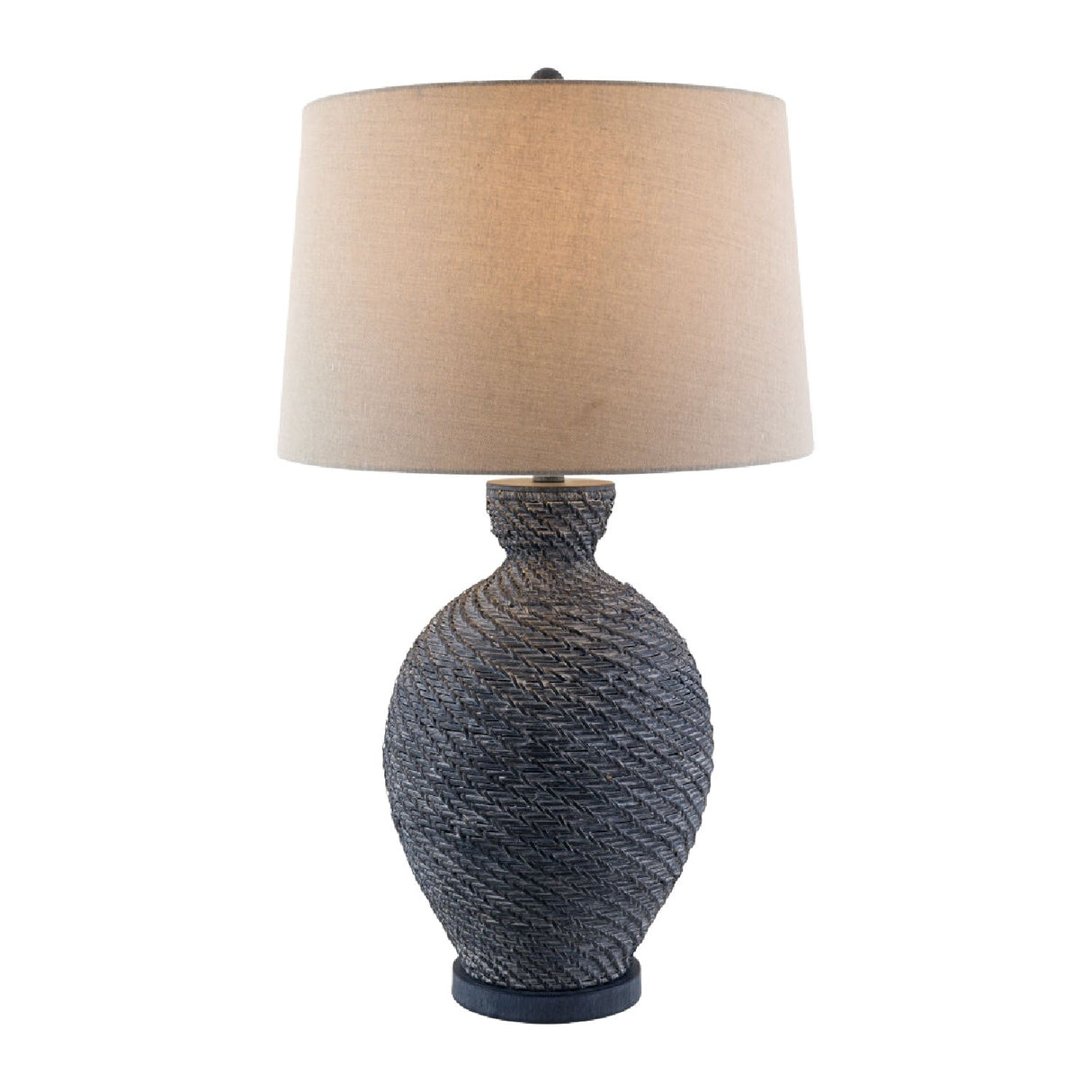 Modern European furniture - Painted Rattan Accent Table Lamp - www.oroa.com