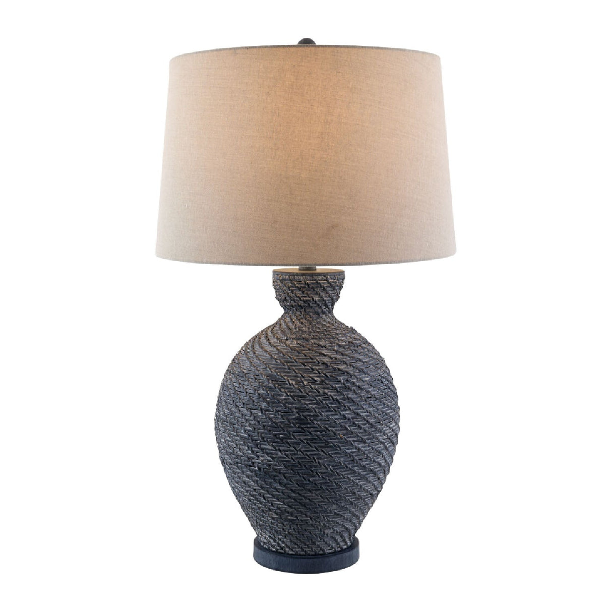Modern European furniture - Painted Rattan Accent Table Lamp - www.oroa.com