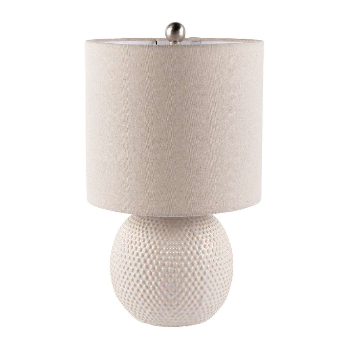 Modern European furniture - Glazed Beige Ceramic Table Lamp - www.oroa.com