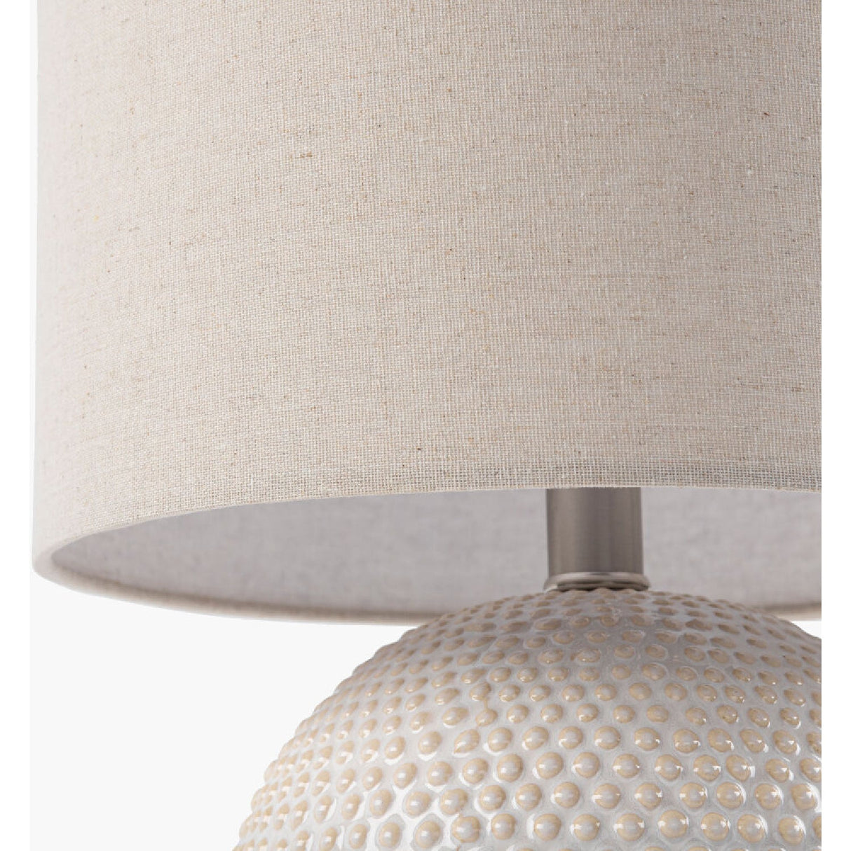 Modern European furniture - Glazed Beige Ceramic Table Lamp - www.oroa.com