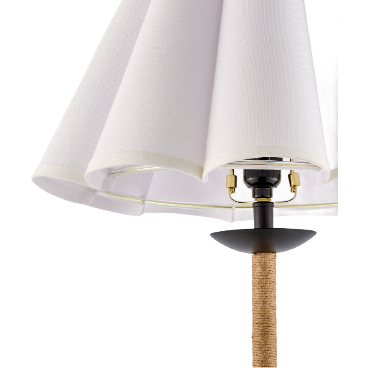 Modern European furniture - Pleated Cream Linen Table Lamp - www.oroa.com