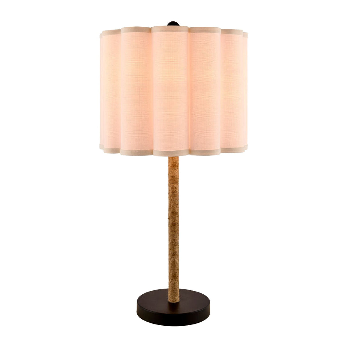 Modern European furniture - Cream Linen Pleated Table Lamp - www.oroa.com