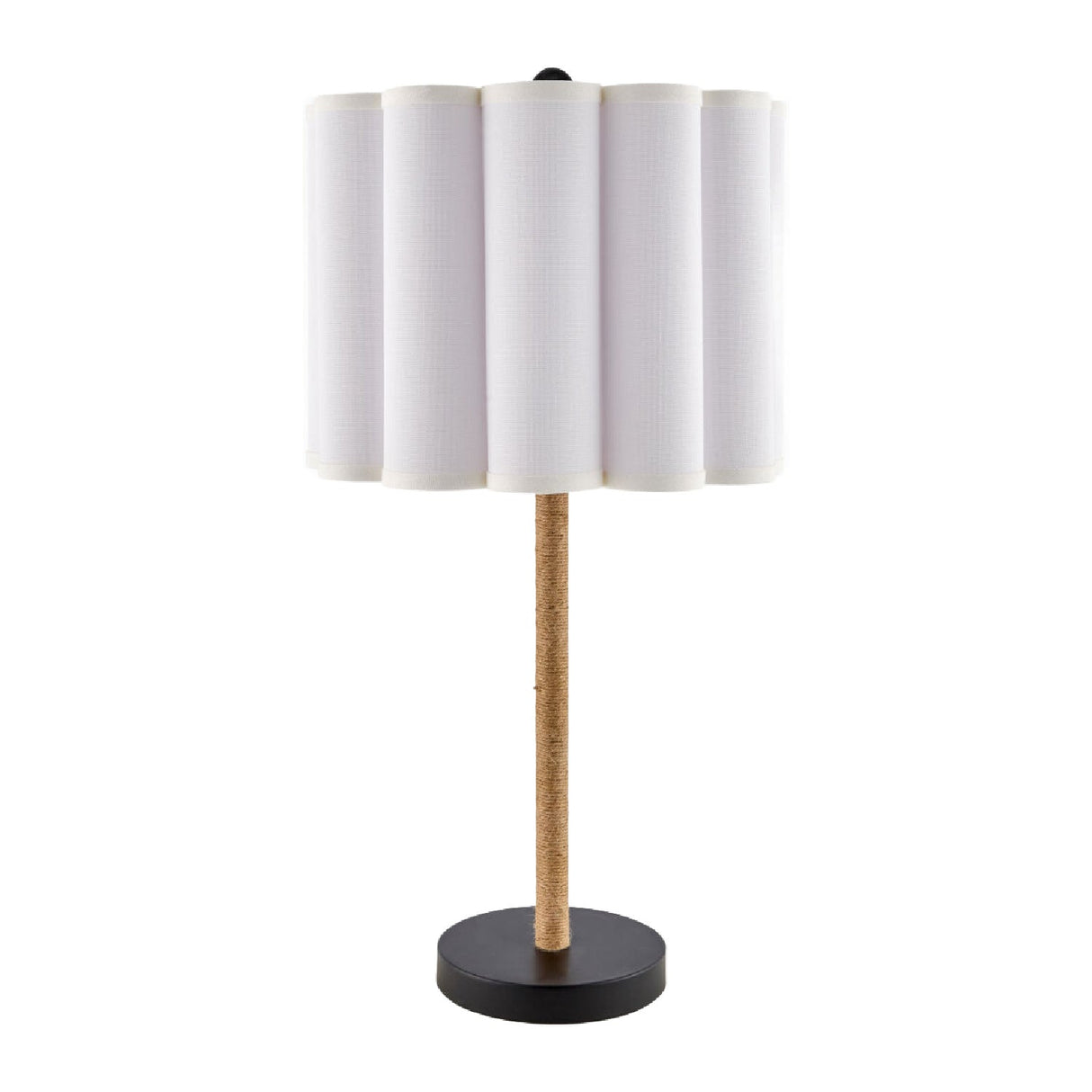 Modern European furniture - Cream Linen Pleated Table Lamp - www.oroa.com