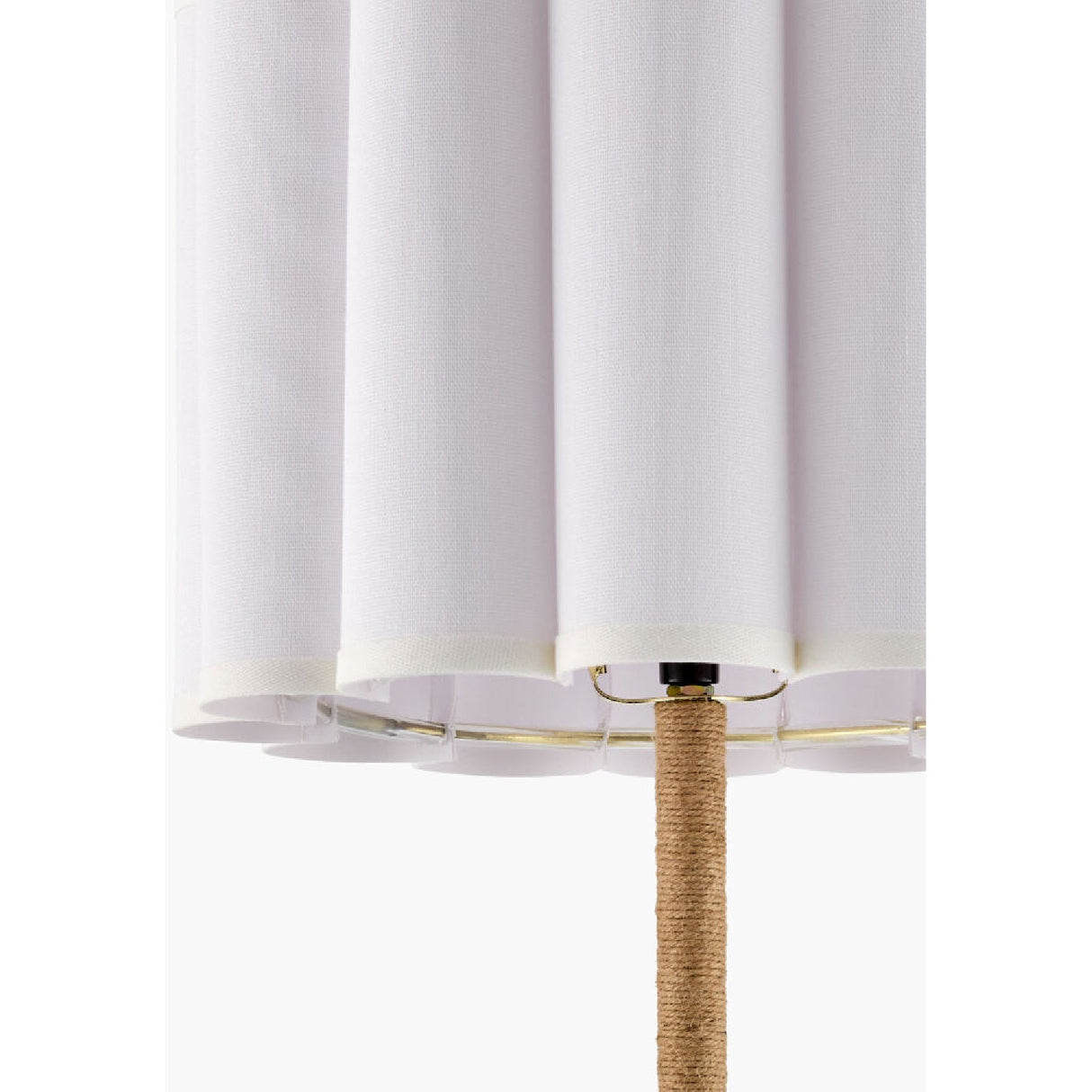 Modern European furniture - Cream Linen Pleated Table Lamp - www.oroa.com