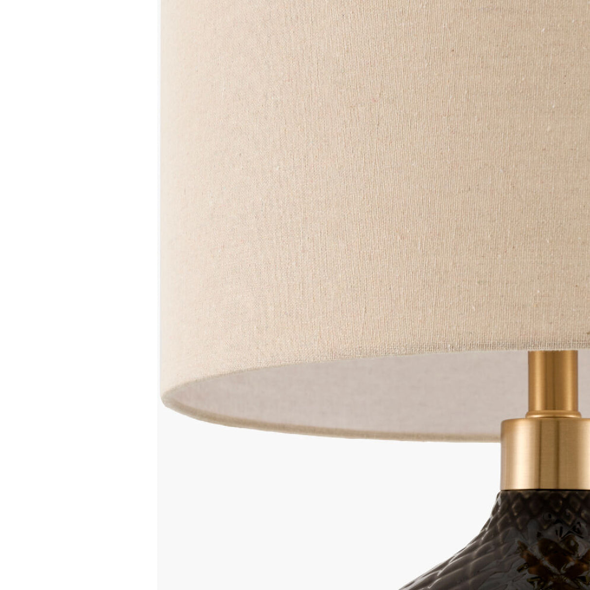 Modern European furniture - Carved Ceramic Linen Table Lamp - www.oroa.com