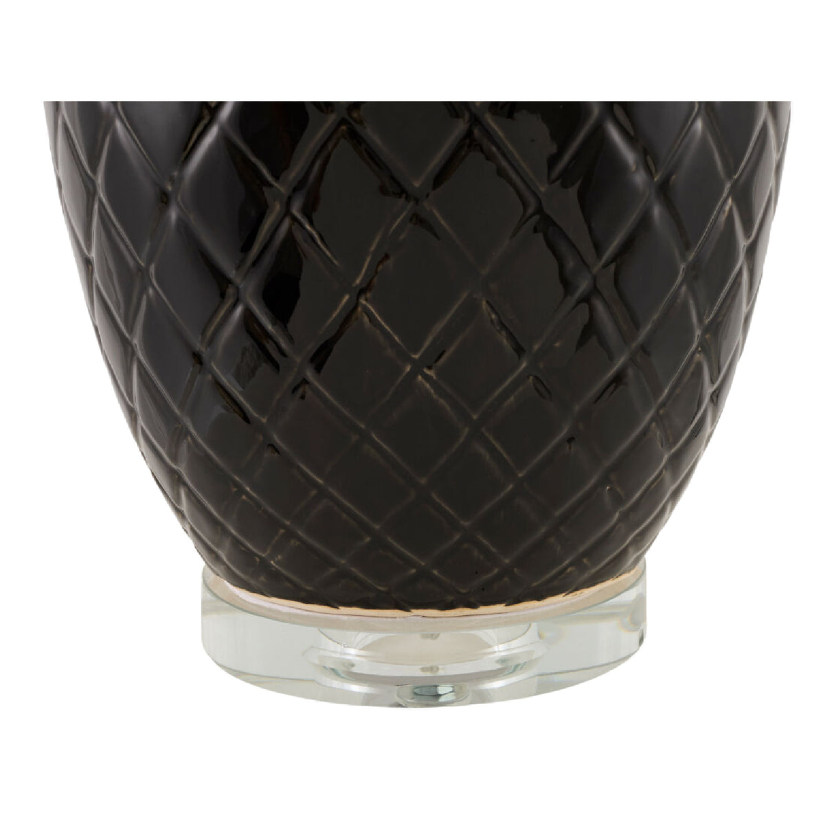 Modern European furniture - Carved Ceramic Linen Table Lamp - www.oroa.com