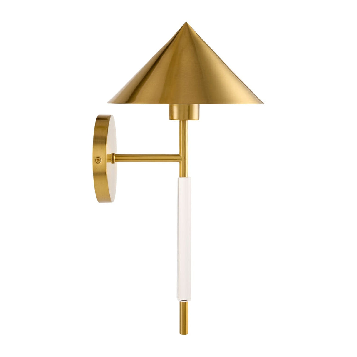 Modern European furniture - Conical Gold Wall Lamp - www.oroa.com