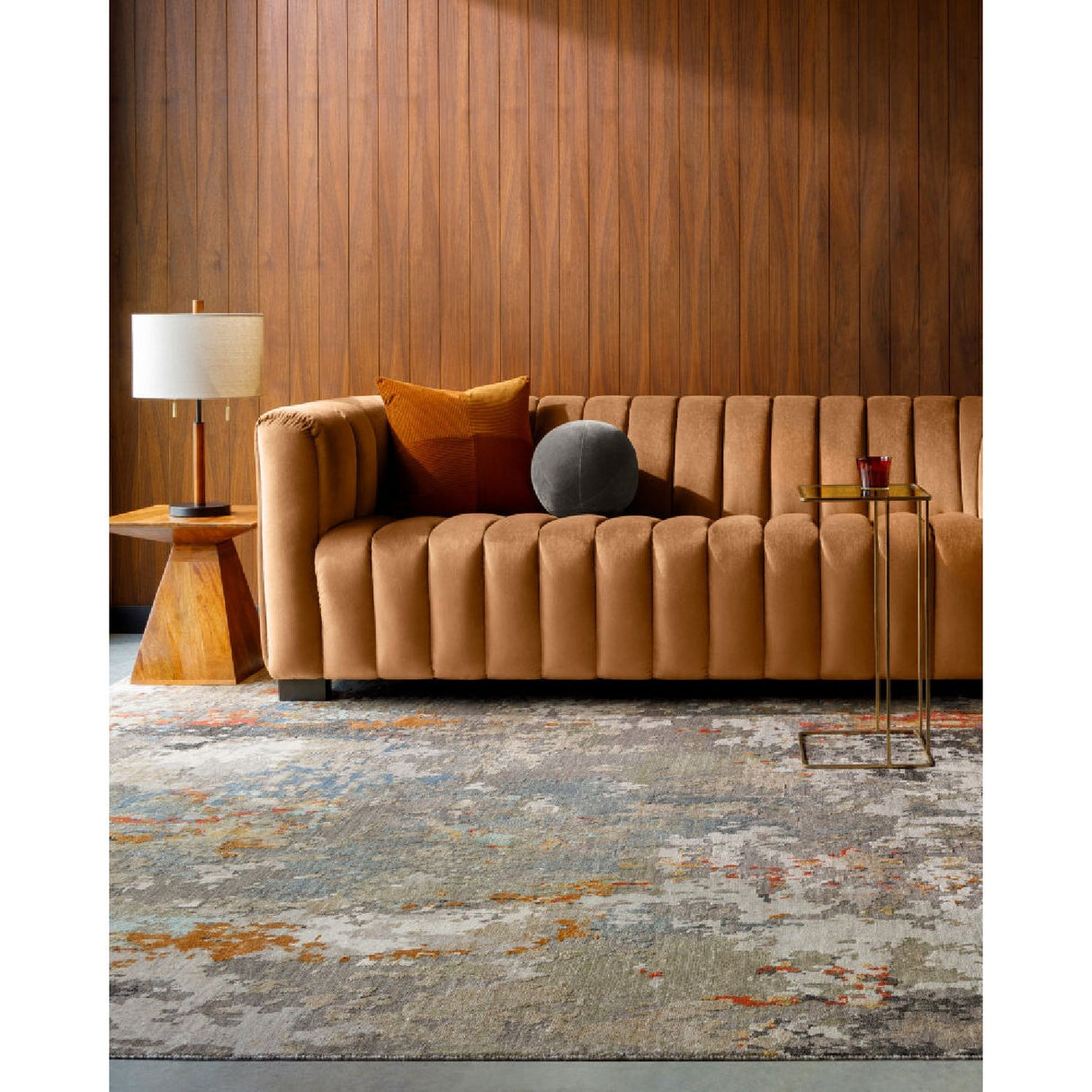 Modern European furniture - Drum Linen Shade Table Lamp - www.oroa.com